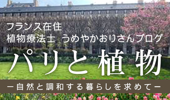 フランス在住の植物療法士うめやかおりさんのブログです。